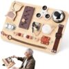 Fidget Busy Board for Adults with Dementia-Alzheimers Products for Elderly-Dementia Activities for Seniors-Memory Games for Autism Adult-Sensory ADHD Toys-Gift for Seniors Parents
