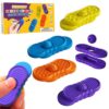 Fidget Sensory Toys for Kids, 4 Pack Silicone Marble Stress Silent Fidgets Slider for Classroom, Autism Anxiety Relief Small Fidget Toys Office Desk / Travel Road Trip Activities for Kids Gifts