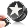 Fidget Spinner Gyroscope Toy for Adults: Cool Gadgets Kinetic Desk Toys Party Favors Stress Relief Stainless Steel Spinning Floor Table Finger Tool Gift (Black-1PC)