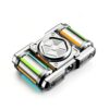 Fidget Spinner Mecha Tank Fidget Spinner with DIY Luminous Strips Metal Stress Relief Fidget Toy for Adults (Silver)