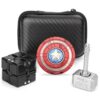 Fidget Spinners Toys 3 Pack for Kids Adults, Sensory Hand Fidget Infinity Cube Block Flippy Chain Hammer Shield Bulk Desk Toy, Party Favors for Goodie Bag Stuffers Classroom Prizes