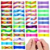 Fidget Toy 42 Pack Mixed Color Marble Mesh Fidget Toys,Stress Relieve Toy,Focus Enhance, Marble and Mesh Fidget Stress Relieve Toy for Adults and Student ADHD ADD Autism Halloween Decorations (42)
