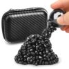 Fidget Toy Magnet Stone Smile Ferrite Putty with 2 Magnets, Smooth Magnetic Ferrite Magnet Rock Ball Fidget Toy Science Kit, Office Desk Toy Decoration Gift for Adults
