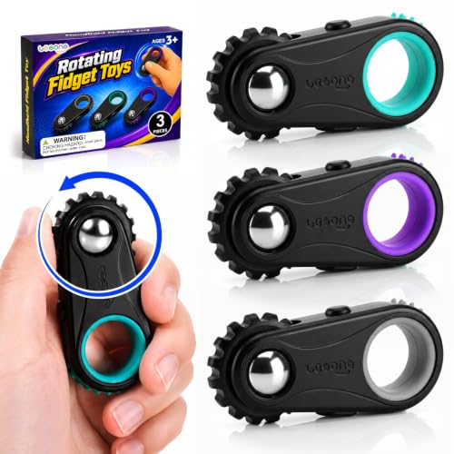 Fidget Toys Adults Finger Fidget: 3 Pack Quiet Fidget Toys for Work Meetings - 5-in-1 Hand Fidget Tool for Busy Hands - Desk Fidget Toy for Adults Travel Daily Use Stress Relief Gifts