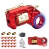 Fidget Toys Adults Metal Gun: Fidget Toy Rotating Stress Relief Premium Metal Fidget Ring Sensory Toy Decompression Gadget for Anxiety ADHD Office Desk Gift for Man