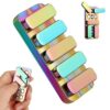 Fidget Toys for Adults, Metal Fidget Slider EDC Magnetic Haptic Fidget Clicker with 3 Noise Levels, Loud-Quieter-Quiet Adults Fidget Toy, Office Home Desk Magnetic Toys, Relief Stress and Anxiety