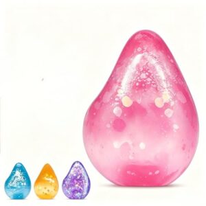 Fidget Toys Squishy Water Drop, Stress Cube Squishies Anxiety Stress Relief, Ice Squishy Stress Cube- Malt Sugar Balls, Sensory Ball for Kids with Autism