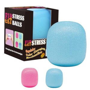 Fidget Toys Stress Balls for Kids & Adults - Changes Color in The Sun -Slow Rise Dough Ball - Fidgets for Classroom - Squishy Fidget Toys Stretchy Squeeze Stress Relief Balls for Anxiety
