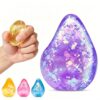 Fidget Toys Stress Cube, Cube Squishies Anxiety Stress Relief, Ice Squishy Stress Cube-Drop Malt Sugar Balls, Sensory Toys for Kids with Autism, Fidgets for Classroom Prize Toys (1pack Purple)