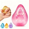 Fidget Toys Stress Cube, Cube Squishies Anxiety Stress Relief, Ice Squishy Stress Cube-Drop Malt Sugar Balls, Sensory Toys for Kids with Autism, Fidgets for Classroom Prize Toys (1pack Pink)