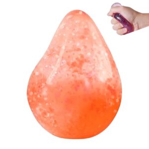 Fidget Toys Stress Cube, Slow Rising Ice Cube Squishy, Sensory Fidget Toys for Anxiety Relief, Sensory Squishy Toys for Kids with Autism, Calming Toys (Orange)