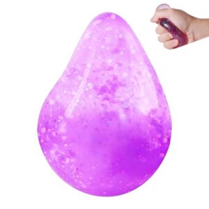 Fidget Toys Stress Cube, Slow Rising Ice Cube Squishy, Sensory Fidget Toys for Anxiety Relief, Sensory Squishy Toys for Kids with Autism, Calming Toys (Purple)