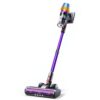Fieety Cordless Vacuum Cleaner, Upgraded Powerful Suction Stick Vac with Sofa Brush, Self-Standing Touch Screen Lightweight Vacuum for Home, Pet Hair, Carpets, Hard Floors (Purple)