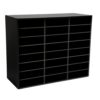 Fifizoo 24-Slot Mail Sorter Organizer, PVC Mailbox for Classroom, Black