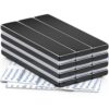 FINDMAG Rare Earth Bar Magnets with Adhesive Backing, 12 Pack, 60x10x3mm