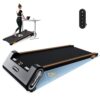 FINEHORSE Treadmill with Auto Incline, 13% Auto Incline Walking Pad, 2.5HP 330lbs Capacity Under Desk Treadmill for Home, LED Display, Remote Control