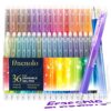 finenolo 36 Colors Erasable Gel Pens, 0.7mm Retractable Smooth Writing Ink Pens, Make Mistakes Disappear, Back to School Journaling Supplies
