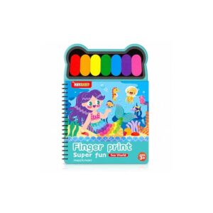 Finger Paint Activity Book Set for Toddlers, Washable, Ages 3+, Screen-Free Creative Learning Toy (Jungle) (Dress up)