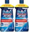 Finish Jet-Dry Dishwasher Rinse Aid, Compatible with Dishwasher Detergent, Prevents Spots & Residues, Dries, Shine & Protects, 32 oz, 315 washes (Pack of 2)