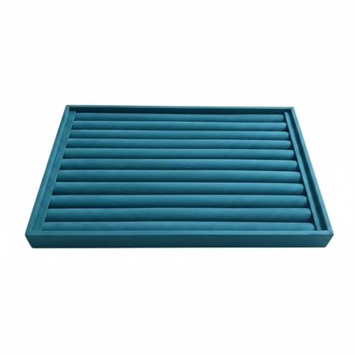 Fiocias Jewelry Display Tray Holder Tray Velvet Jewelry Organizer Board Counter Showcase Tray With Soft Velvet And Sturdy Base Suitable for boutiques market stalls display cabinets