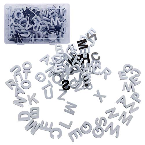 Firlar 124Pcs Magnetic Letters, Uppercase Alphabet ABC Magnets for Fridge Refrigerator, Foam Alphabet Letters Refrigerator Magnets Educational Tools for Spelling and Learning, White