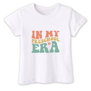 First Day of Preschool Shirt Pre K Shirts for Girls Boys Toddler Kids 2T 3T 4T Prek Cotton Tee 1st Day of Preschool Gift