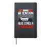 First Day of School 2026 1st Class Attention Police Hardcover Journal, Black