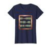 First Day of School Colorful Abacus Illustration T-Shirt, Women, Navy Blue, Large