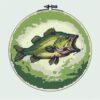 Fish Cross Stitch Kits for Beginners Adults,11 CT Patterns Dimensions Embroidery Kits Arts Craft Kits, Home Decor 13.7 x 13.7in,35x35cm（37 A