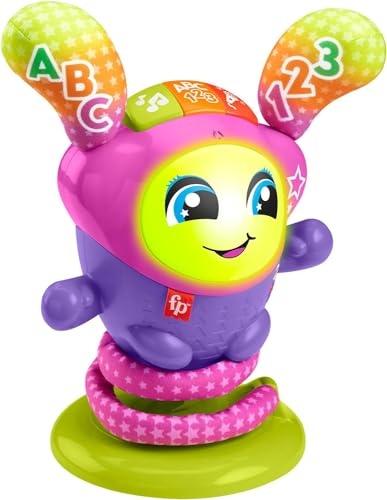 Fisher-Price DJ Bouncin’ Star Baby Toys | Educational Toys for 1 Year Old Boys and Girls | 1 Year Baby Gifts | Interactive Toys for 1 Year Old Girls and Boys | UK English Version 9-36m, HRC48