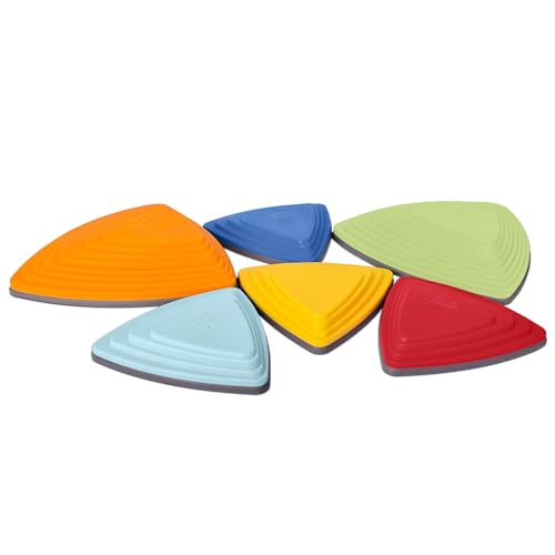 Fisher-Price™ Stepping Stones for Kids – Durable Non-Slip Stones Encourage Toddler Balance & Gross Motor Skills, Indoor & Outdoor Toys, Obstacle Course Play