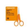 Fiskars Premier No. 5 Micro-Tip Orange-Handled Fabric Scissors, Double Loop Handle, Sewing and Craft Scissors, Orange (Pack of 12)