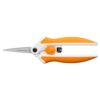 Fiskars Softgrip fabric scissors, With micro-tip, Length: 15 cm, Stainless steel blade/plastic handles, White/grey, Easy Action, 1070029