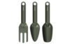 Fiskars Urban Plant Care 1080777 Planting Tools Set, 3-Piece Basic Kit for Plant Care, Space-Saving Design, Stainless Steel with Powder Coating, Olive Green