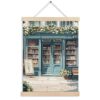 FITIE Vintage Floral Bookstore Reading Canvas Wall Art Poster, Retro Botanical Wall Decor Prints for Bookstore Bookshop Library Reading Room Nook Corner Classroom, 12x16 Inches
