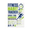 Fitness Habit Tracker Poster - Wall Art for Home Gym - 13x19