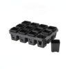 Fitnnybay Plant Germination Trays with Water Catchment Base, Stackable Seedling Starter Kit for Indoor Gardening, PP Plastic Nursery Pots