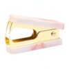 Fits Standard 24/6 & 26/6 Staples, Pink Marble Acrylic Staple Remover, Compact Lever Tool for Office Desk Organization (1 Piece)