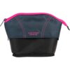 Five Star Pencil Pouch, Pen Case, Quick View Expandable Zipper Pouch, Storage Organizer for School Supplies Earbuds Chargers Cables Makeup, Navy/Pink (507610B-ECM)