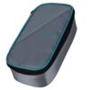 Five Star Pencil Pouch Zipper High-Capacity Storage Organizer Case for Office Supplies Earbuds Chargers Cables Makeup, Grey/Teal (500212B)