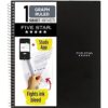 Five Star Spiral Notebook + Study App, 1 Subject, Graph Ruled Paper, Fights Ink Bleed, Water Resistant Cover, 8-1/2" x 11", 100 Sheets, Color Will Vary, 1 Count (06190)