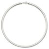 FJC Finejewelers Sterling Silver Omega 6mm Cubetto Necklace 18 Inches