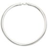 FJC Finejewelers Sterling Silver Omega 8mm Cubetto Necklace 18 Inches