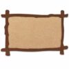 FJMQHU Felt Notice Board for Wall, Pin Board for Office, Home, or Jewelry Display, 12mm Thick, for Kids Room, Light Yellow Baseboard + Dark Camel Frame, 80cm H x 120cm W
