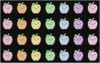 Flagship Carpets Apple Sit Spots Children's Classroom Décor Area Rug for Schools, Durable and Fun for Learning Centers, Daycares and Preschools, 7'6" X 12'