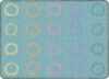 Flagship Carpets Circle Sampler Abstract Classroom Educational Area Rug for Kids and Teachers, Durable Quality for Schools, Preschool, Daycare, & Learning Centers, Seats 20, 6' x 8'4", Blue & Multi