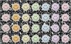 Flagship Carpets Smiley Faces Sit Spots on Composition Book Paper Educational Area Rug for Kids Room, Children's Classroom Rug for Teaching and Playroom, 7'6" X 12' - Multicolor