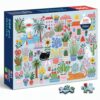 Flalivi Sunny Garden Collage 500 Piece Puzzle for Adults