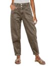 Flamingals Mid Rise Straight Leg Pants Women Stitch Detailing Workout Dressy Cropped Pants Spring Summer Trendy Mocha 2XL