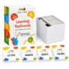 Flash a Fact Flash Cards for Toddlers | 80+ Real-Life Learning Flashcards with Wipeable Marker Tracing Practice, Alphabet, Numbers, Shapes & Colors, Preschool & Kindergarten Cards Ages 3+